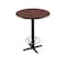 Holland Bar Stool Co 42" 211 Black Table, 30" dia. Top, Foot Ring 211-2242BW30RFTRG - alternate 2